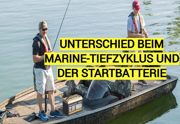 Unterschied beim Marine-Tiefzyklus und der Startbatterie