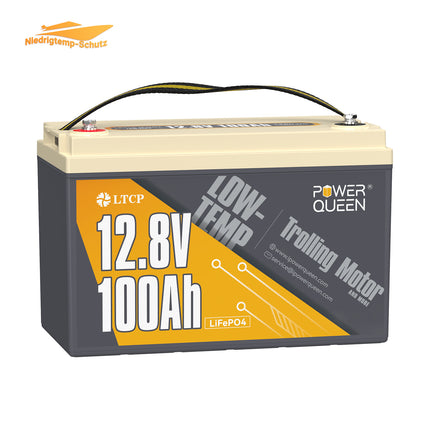 12,8V 100Ah Niedrigtemp LiFePO4-Akku, Trollingmotor Batterie