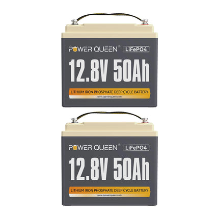 Batteria Power Queen 12V 50Ah LiFePO4, BMS 50A integrato